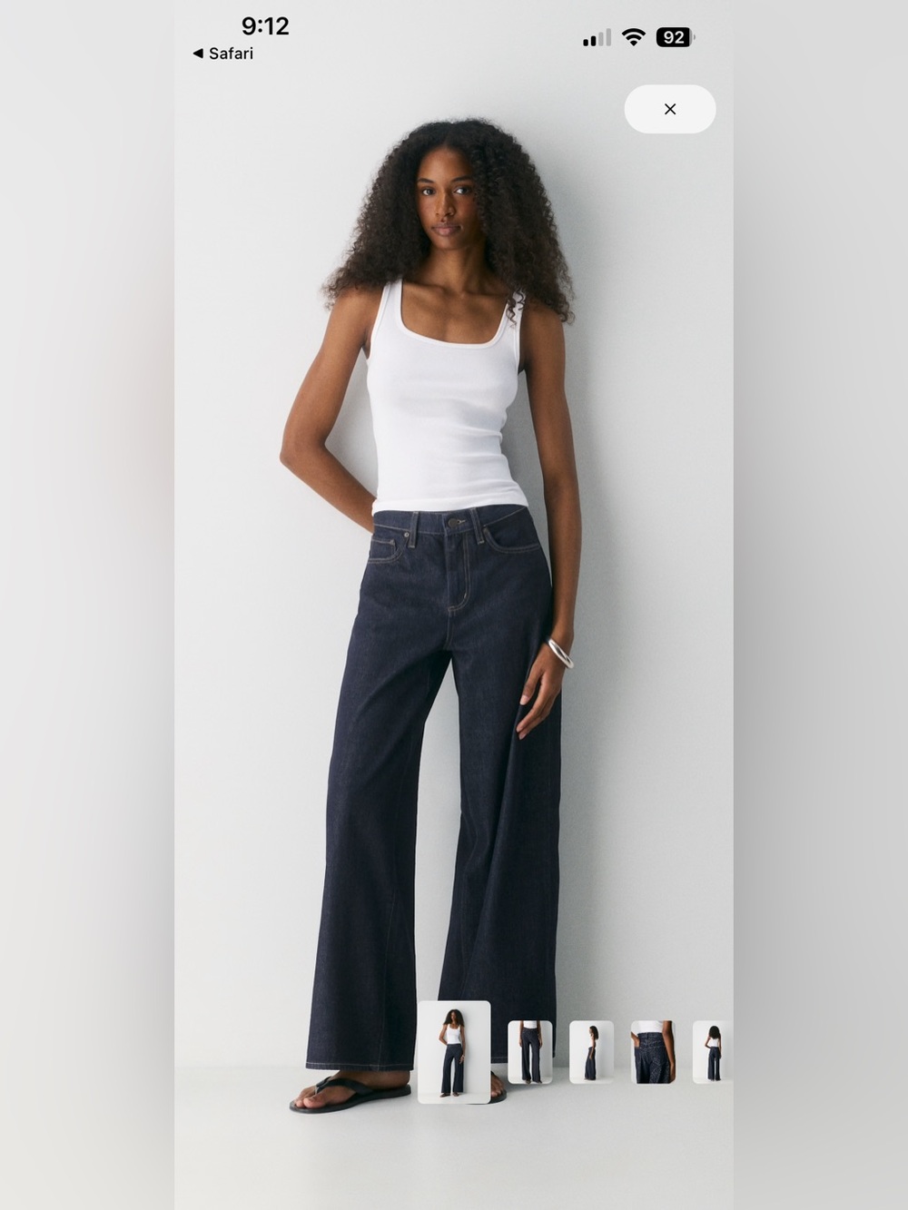 NWT Aritzia Denim Forum Cameron Relaxed Wider Leg Jeans in Dark Indigo